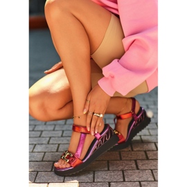 S.Barski Női ékszandál D&amp;A CR954 lila ibolya 2