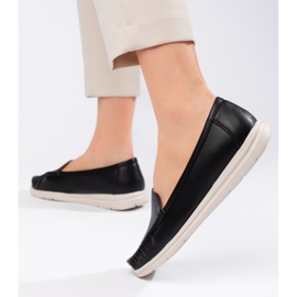 Női fekete mokaszin 1