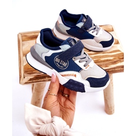 Gyerek cipők memóriahab rendszer Big Star LL374225 Navy Blue kék 3