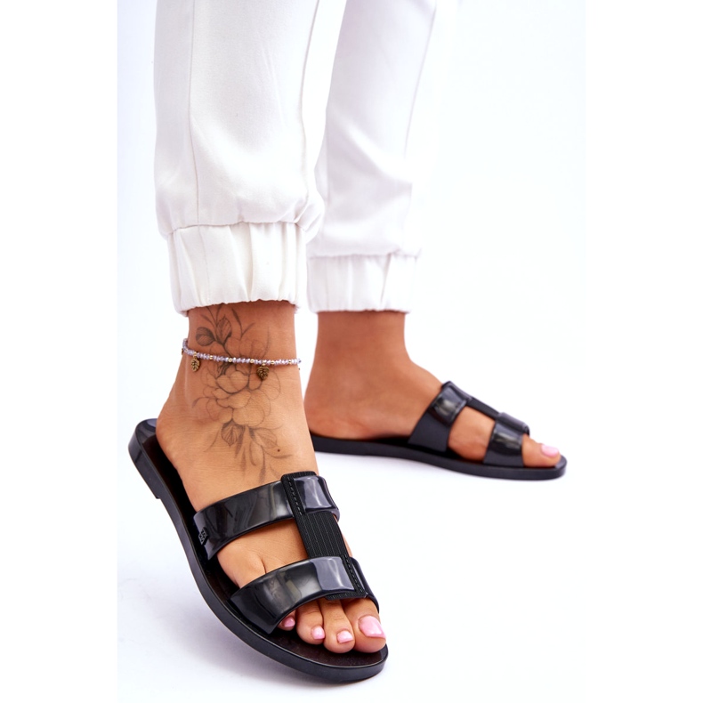 Női vegán flip -flops zaxy jj285263 fekete 3