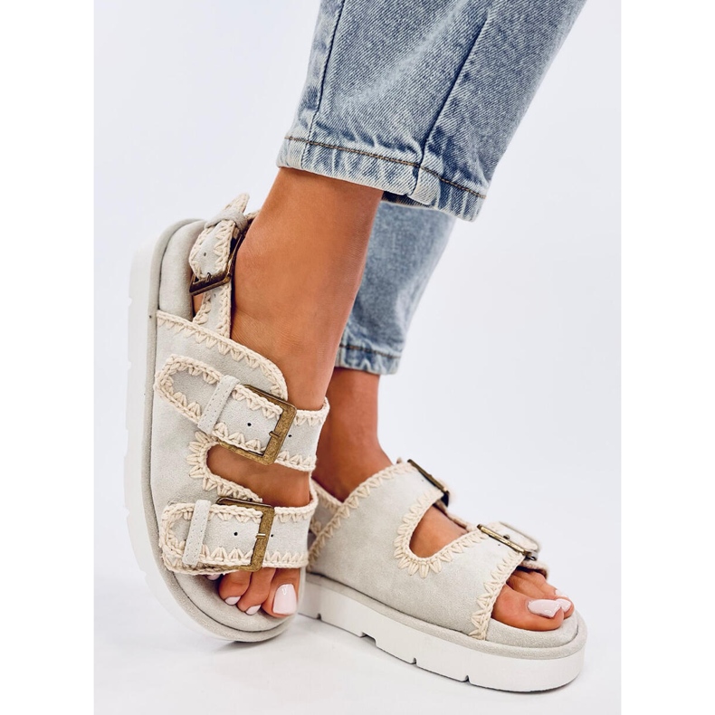 Badey Grey platformszandál szürke 2