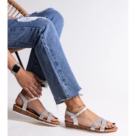 Saila ezüst alacsony ékszandál 1