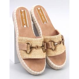 Maters Khaki espadrille papucs bézs 1