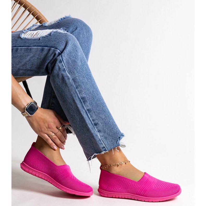 Sötét rózsaszín Shalha felbújós tornacipő 1