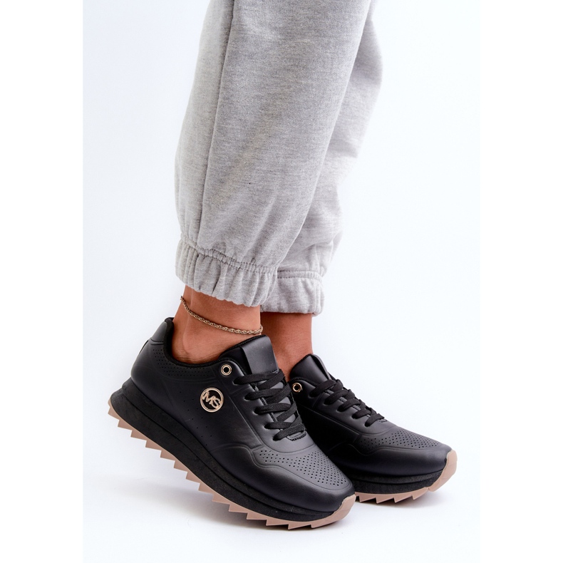 Női Platform tornacipő Fekete Rottiana 1