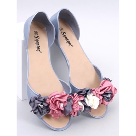 Melissa Carmil Grey virágokkal szürke 1