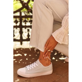 Női textil klasszikus alacsony tornacipő Menta Lennabella kék 2