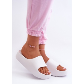 Női Airaplea Foam Platform Flip-Flops, fehér 1