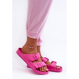 Női hab papucs csatokkal Fuchsia Luciene rózsaszín 1