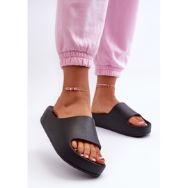 Női fekete Airaplea Foam Platform flip-Flops 2