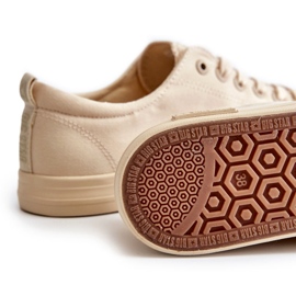 Női sima alacsony tornacipő Big Star LL274061 bézs 1