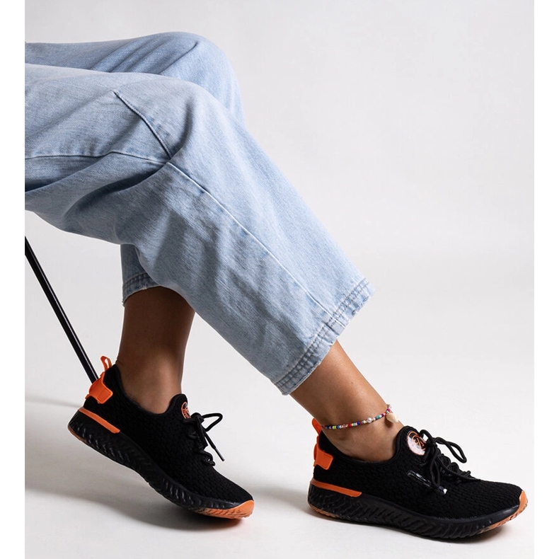 Fekete szövet Cross Jeans női tornacipő 1