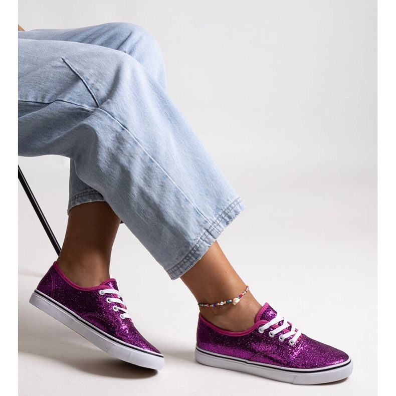 Merri rózsaszín fényes tornacipő 1