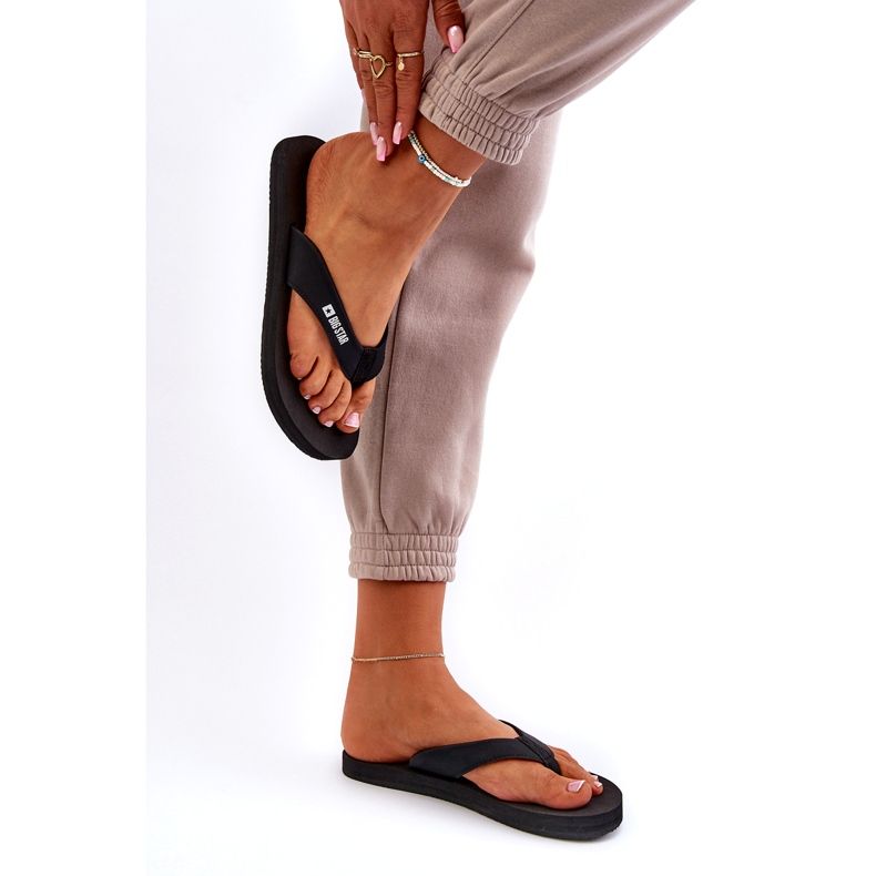 Könnyű női hab papucs Big Star NN274A718 Fekete 3