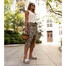 Ezüst áttört papucs az Awet-től 2