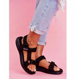 Női szandál Big Star Black FF274A600 fekete 4