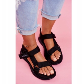Női szandál Big Star Black FF274A600 fekete 2