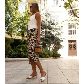 Fehér Maloua alacsony sarkú öszvérek 2