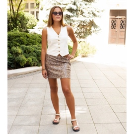 Nashida bézs színű öko bőr szandál 2