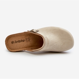 Női klumpa alacsony sarkú cipőben Inblu BL000004 Bézs 1