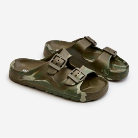 Könnyű fiú hab papucs csatos, sötétzöld, Adirnaca 1 Könnyű fiú hab papucs csatos, sötétzöld, Adirnaca 1