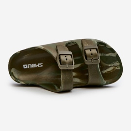 Könnyű fiú hab papucs csatos, sötétzöld, Adirnaca 2 Könnyű fiú hab papucs csatos, sötétzöld, Adirnaca 2