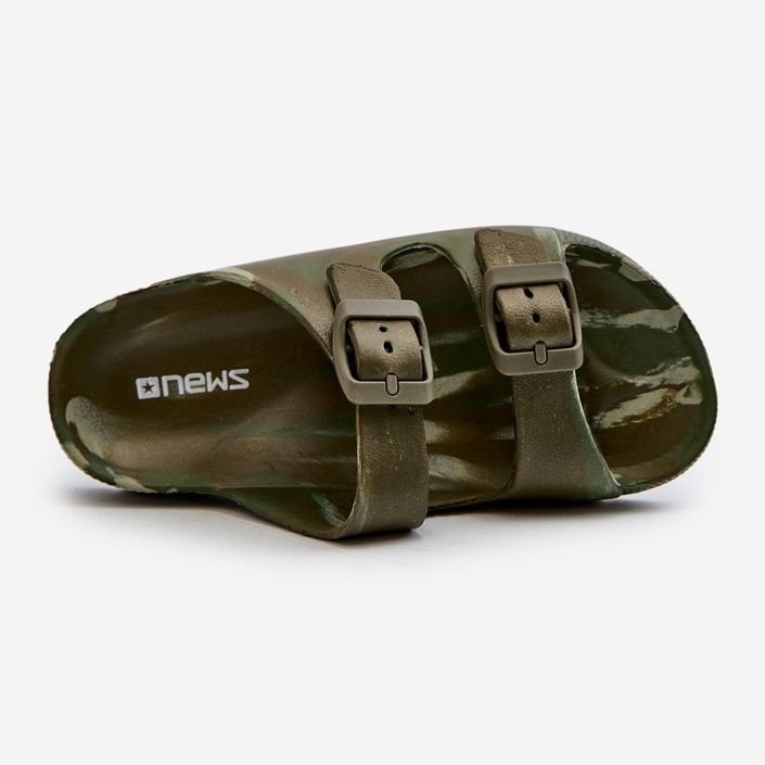 Könnyű fiú hab papucs csatos, sötétzöld, Adirnaca 2 Könnyű fiú hab papucs csatos, sötétzöld, Adirnaca 2