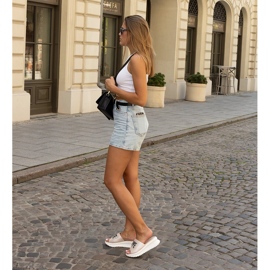 Rózsaszín öszvérek dekoratív Maurla ékkel 1