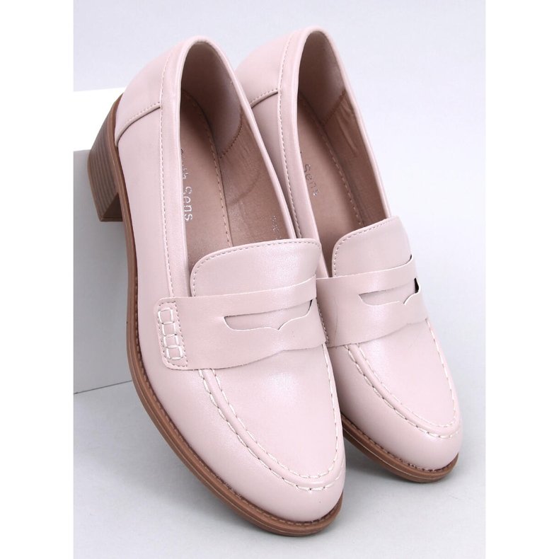 Sylvai Beige széles sarkú pumpák bézs 1