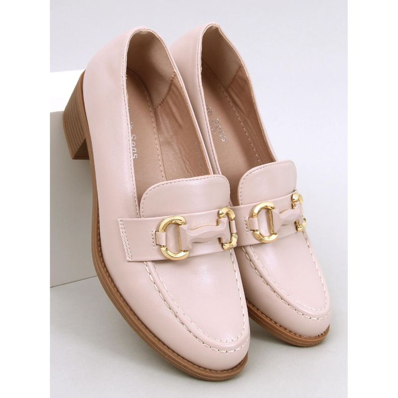 Rabier Beige széles sarkú pumpák bézs 1