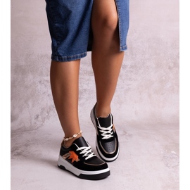 Fekete öko velúr tornacipő a Kollins-tól 1