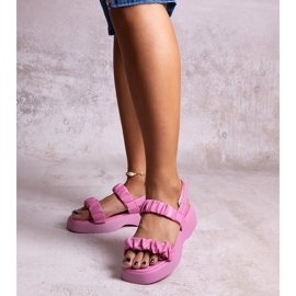 Dashi rózsaszín szandál vastag talppal 1