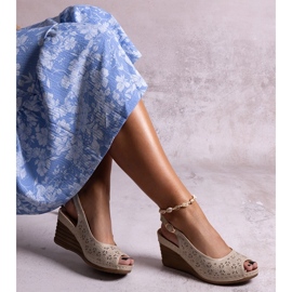 Bézs Sakna ékszandál 1