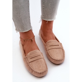 Női Eco Suede mokaszin bézs Rerteria 2
