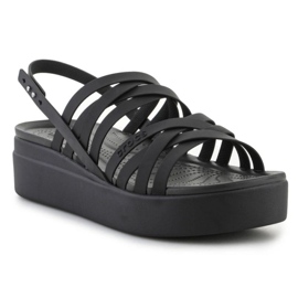 Crocs Brooklyn Strappy Lowwdg szandál 206751-001 fekete 1