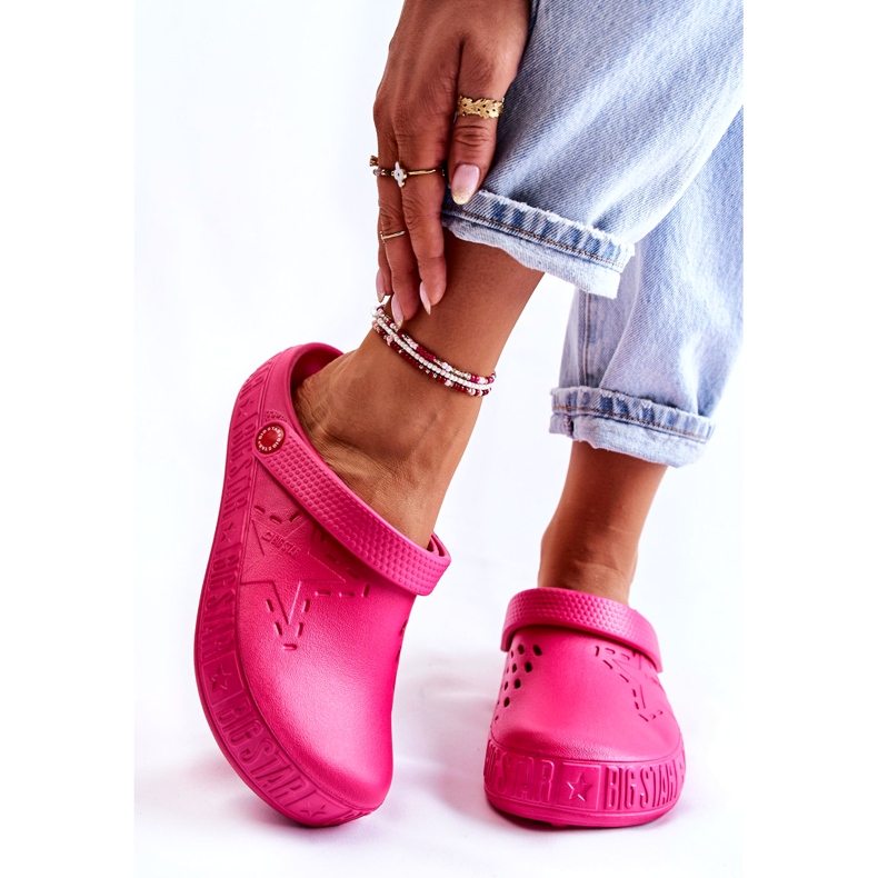 Női könnyű papucs Kroks Big Star II275007 Fukszia rózsaszín 1 Női könnyű papucs Kroks Big Star II275007 Fukszia rózsaszín 1