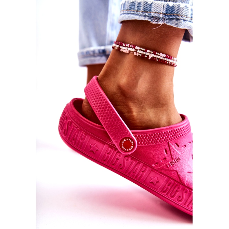 Női könnyű papucs Kroks Big Star II275007 Fukszia rózsaszín 4 Női könnyű papucs Kroks Big Star II275007 Fukszia rózsaszín 4