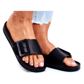 Női papucs Big Star csatdal Fekete FF274A389 4