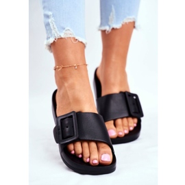 Női papucs Big Star csatdal Fekete FF274A389 2