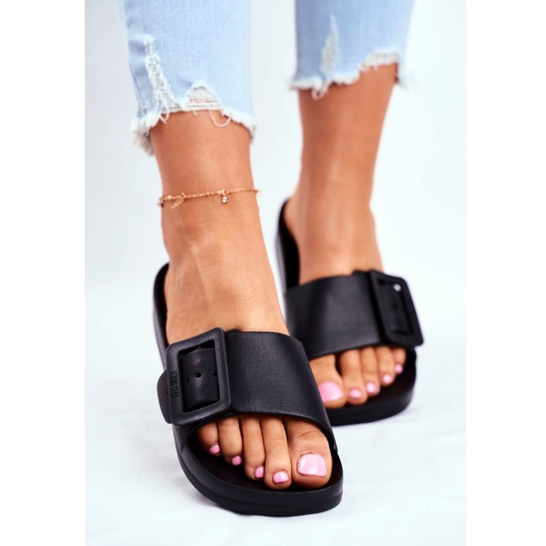 Női papucs Big Star csatdal Fekete FF274A389 2