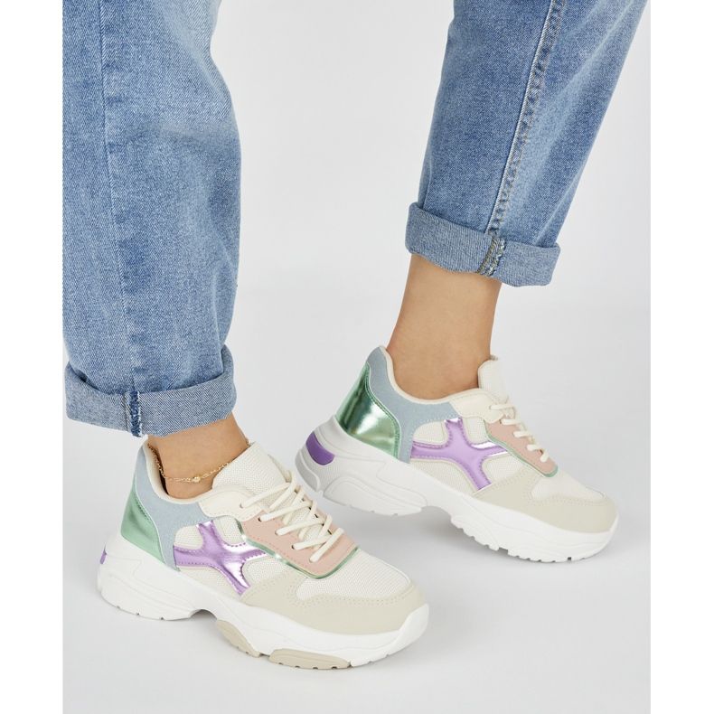 Seastar Többszínű női tornacipő bézs 2