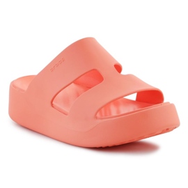 Crocs Getaway Platform H-Strap 209409-84F papucs narancs 1
