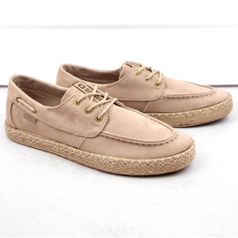 Férfi fűzős espadrillák Big Star NN174054 bézs 1 Férfi fűzős espadrillák Big Star NN174054 bézs 1