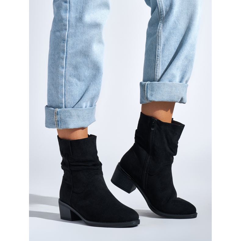 Női fekete cowboy csizma 1