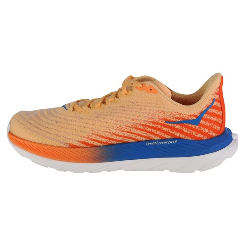 Hoka Mach 5 cipő 1127893-IVOR narancs 1
