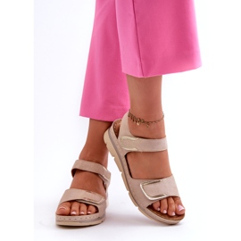 Evento Női tépőzáras szandál, bézs 3 Evento Női tépőzáras szandál, bézs 3