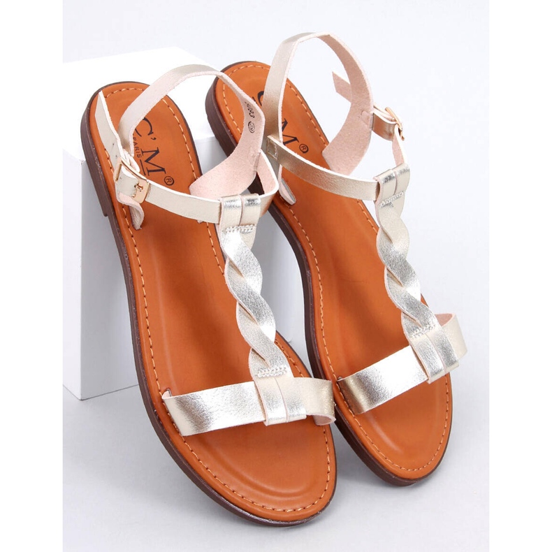 Pourta Gold női szandál aranysárga 1