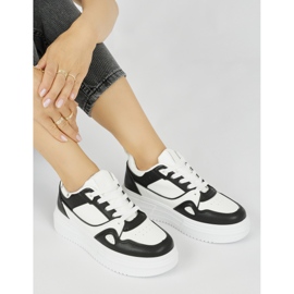 Fekete női platform sportcipő 1