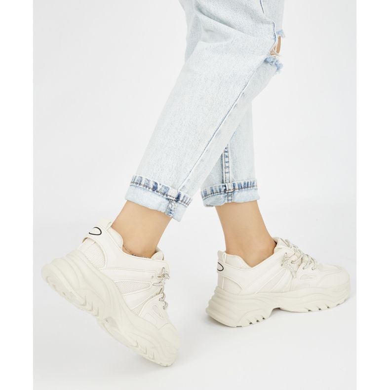 Női bézs színű tornacipő 2