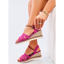 Rosco Fuchsia espadrille ékszandál rózsaszín 1